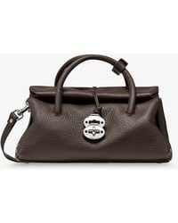 Zanellato - Dotta Small Hammered Leather Crossbody Bag - Lyst