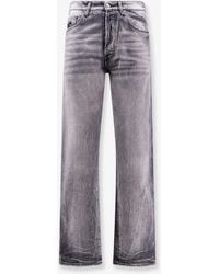 NUMERI 123456789 - Washed-Out Cotton Trousers - Lyst