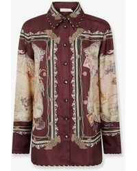 Zimmermann - Valiant Silk Twill Shirt - Lyst