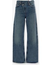 Agolde - Regenerative Cotton Jeans With Distressed Profiles - Lyst