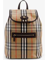 Burberry - Highlands Coated Canvas Backpack With Front Logo - Lyst