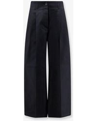 TOTEME - Relaxed Cotton Trousers - Lyst