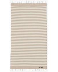 MC2 Saint Barth - Striped Cotton Beach Towel - Lyst