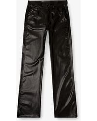 DIESEL - P-Lain Faux-Leather Trousers - Lyst