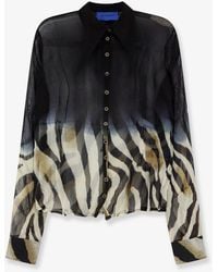Mes Demoiselles - Viscose Shirt With Zebra Print - Lyst