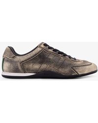 Gucci - Shift Delave Leather Sneakers - Lyst