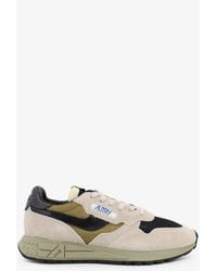 Autry - Reelwind Low Mesh And Suede Sneakers With Iconic Side Logo - Lyst