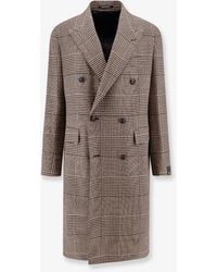 Tagliatore - Prince-Of-Wales Virgin Wool Coat - Lyst