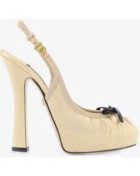 Dolce & Gabbana - Satin Décolleté - Lyst