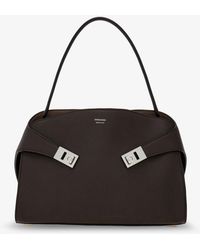 Ferragamo - Hug Soft Two-Tone Shoulder Bag - Lyst