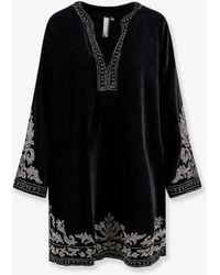 Scarlett Poppies - Signe Velvet Dress With Studs - Lyst
