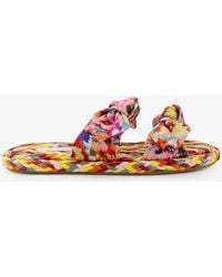 Zimmermann - Multicolored Raffia Carousel Sandals - Lyst
