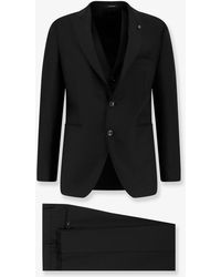 Tagliatore - Virgin Wool Suit With Vest - Lyst