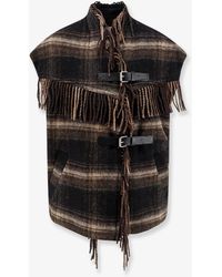 Isabel Marant - Ginesa Fringed Checked Vest - Lyst