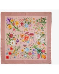 Gucci - Flora Silk Foulard - Lyst