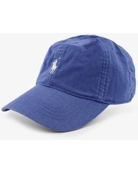 Polo Ralph Lauren - Linen Hat With Embroidered Logo On The Front - Lyst