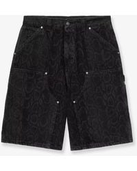 Carhartt - Og Double Knee Denim Bermuda Shorts - Lyst