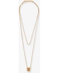 Loewe - Paula's Ibiza -Anagram Bombe Brass Necklace - Lyst