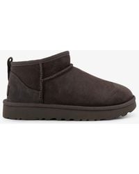 UGG - Classic Ultra Mini Suede Ankle Boots - Lyst