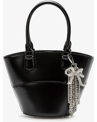 Self-Portrait - Leather Shoulder Bag With Charms - Lyst