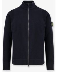 Stone Island - Certified Virgin Wool Cardigan - Lyst