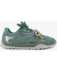 Pinko - Yulia Suede Sneakers With Nylon Inserts - Lyst