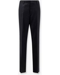 Tagliatore - Viscose And Silk Trousers - Lyst