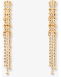 Chloé - Mini Belt Brass Earrings - Lyst