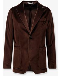 Tagliatore - Single-Breasted Velvet Blazer - Lyst