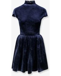 Alaïa - Short Velvet Dress - Lyst