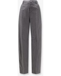 MM6 by Maison Margiela - Virgin Wool And Cotton Trousers - Lyst