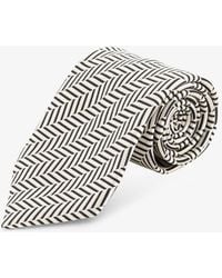 Tom Ford - Silk Tie With Geometric Pattern - Lyst