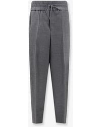Ami Paris - Virgin Wool Trousers With Elastic - Lyst