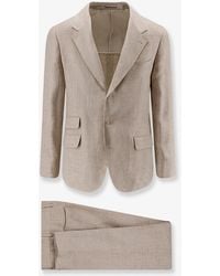 Brunello Cucinelli - Silk, Linen And Wool Suit - Lyst