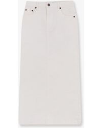 Tonywack - Cotton Skirt With Rippings Detail - Lyst