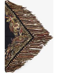 Etro - Fringed Silk Shawl - Lyst