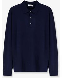 Bramani Cashmere - Cotton And Silk Blend Polo Shirt - Lyst