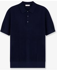 Bramani Cashmere - Cotton And Silk Blend Polo - Lyst