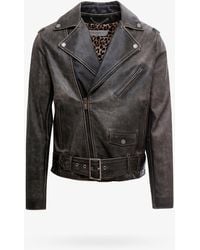 Golden Goose - Biker Leather Jacket - Lyst