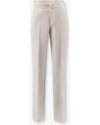Lardini - Palu Viscose And Silk Trousers - Lyst