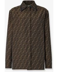 Fendi - Ff Canvas Jacket - Lyst