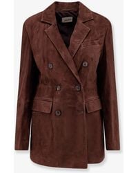 Arma - Safia Suede Blazer - Lyst