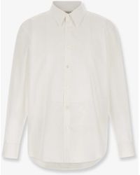 Saint Laurent - Cotton Shirt With Plastron - Lyst