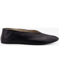 The Row - Stella Slipper Leather Ballerinas - Lyst