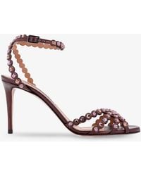 Aquazzura - Tequila Sandals With Crystal Detail - Lyst