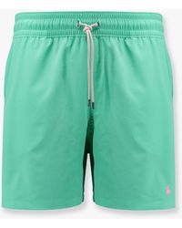 Polo Ralph Lauren - Nylon Swim Trunk With Logo Embroidery - Lyst