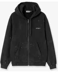 Carhartt - Hooded Painter Cotton Sweatshirt With Front Embroidered Logo - Lyst