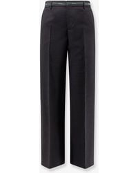 Gucci - Wool Trousers With Detail - Lyst