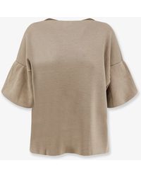 Nude - Wool Blend Boat Neck Sweater - Lyst