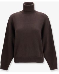 Brunello Cucinelli - Cashmere Turtleneck With Monili Detail On The Back - Lyst